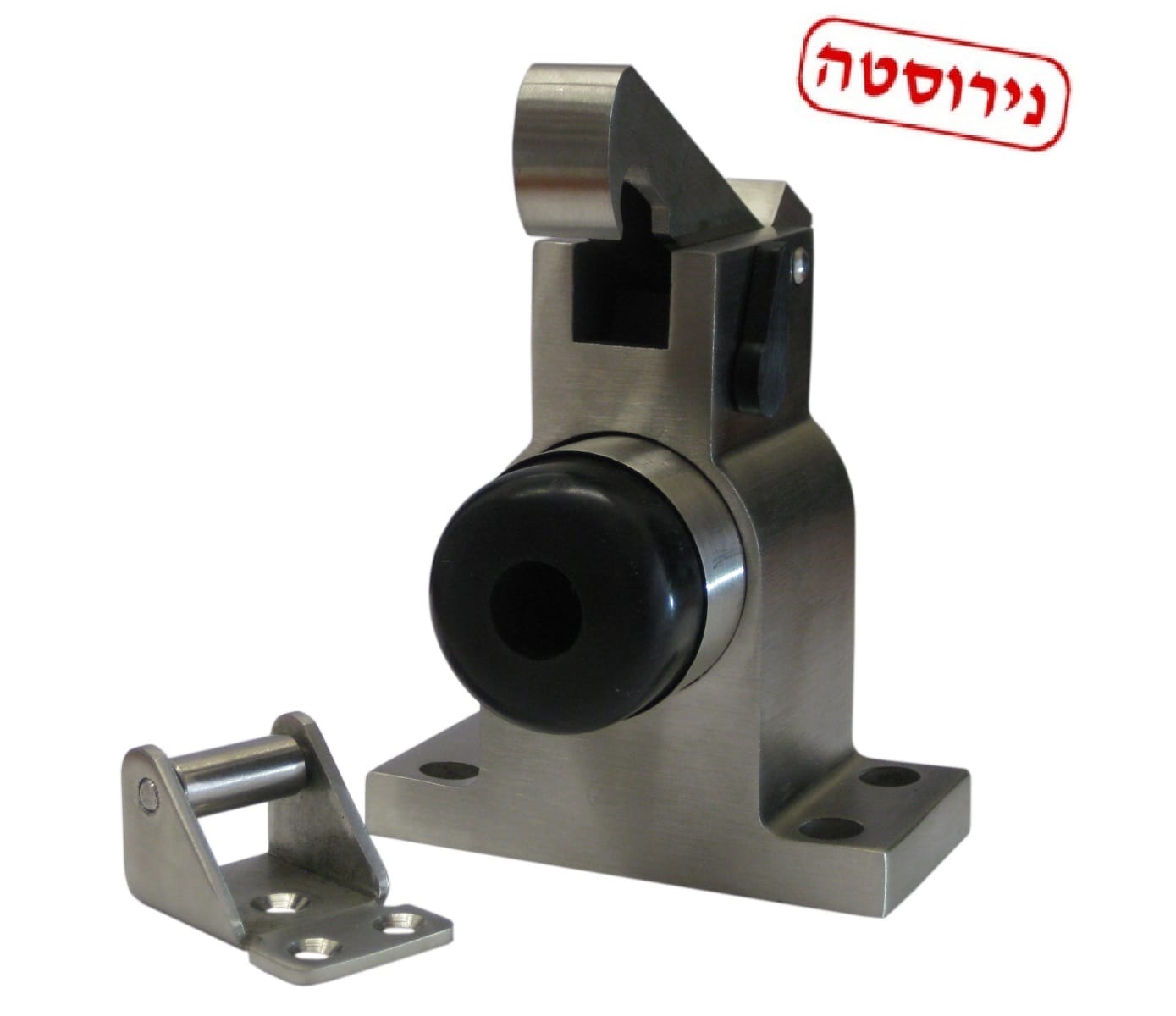בולם דלת מנירוסטה עם תפס לדלתות כבדות