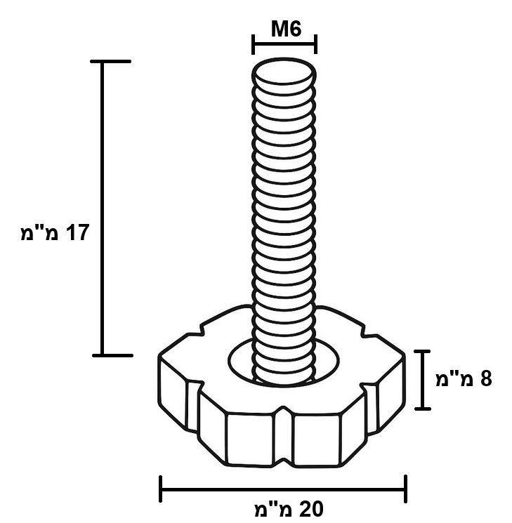 רגלית פילוס M6