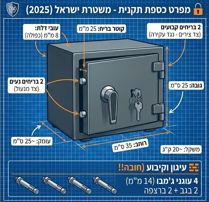 התקן החדש לאחסון נשק פרטי ואיך לבחור כספת מתאימה?
