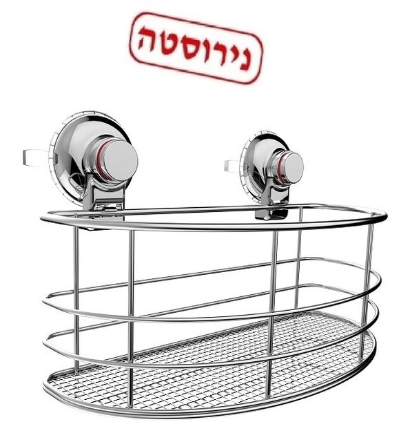 רשת גדולה אובלית למקלחון בואקום מנירוסטה
