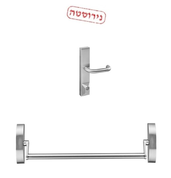 ידית בהלה יחיד עם ידית חיצונית ומתאמים לזכוכית