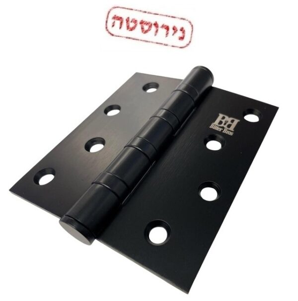 ציר ספר נירוסטה שחור 4X3.5